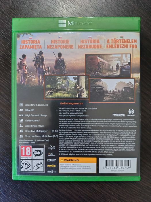 Tom Clancy's The Division 2 Xbox One pudełkowa