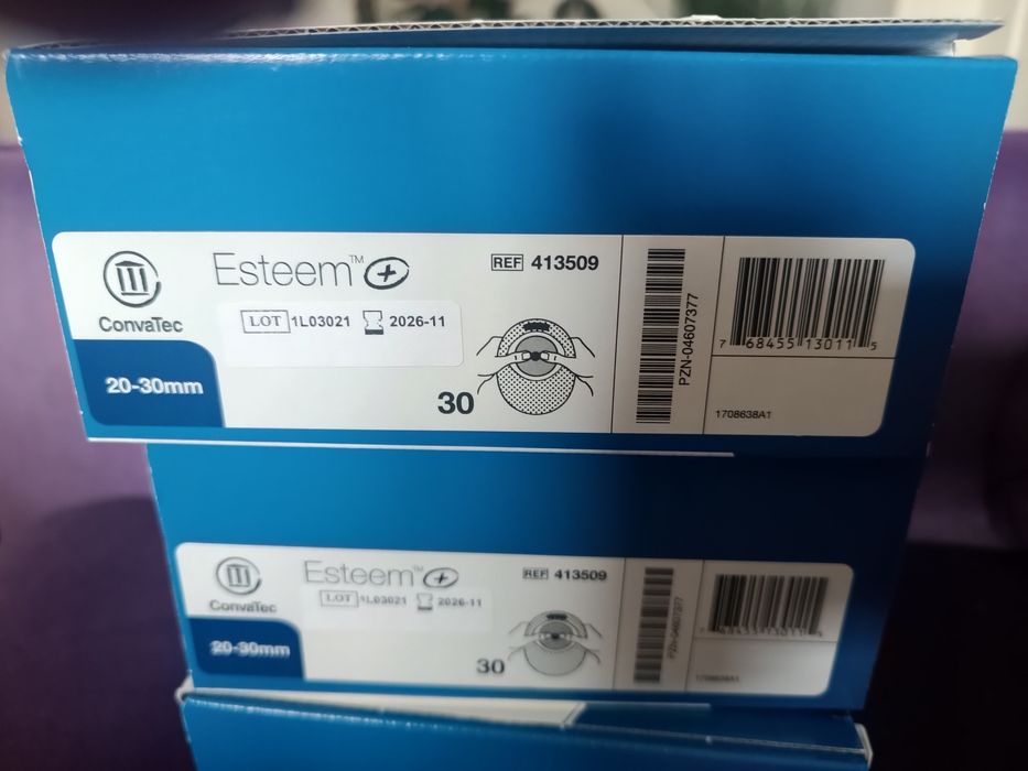 Worki stomijne Convatec Esteem plastyczne 20-30 mm REF 413509- 1 opk