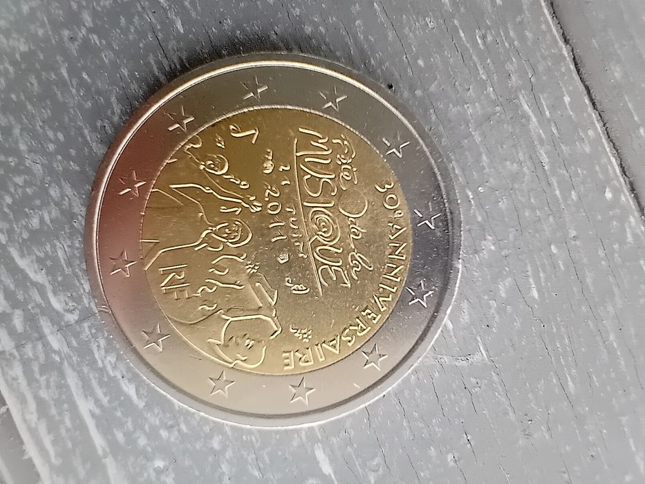 8 moedas de 2€ França