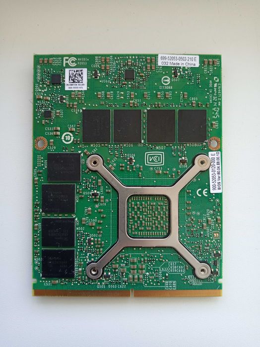 Видеокарта для ноутбука МХМ формат-В 3.0 Nvidia K4100M 4Gb GDDR5