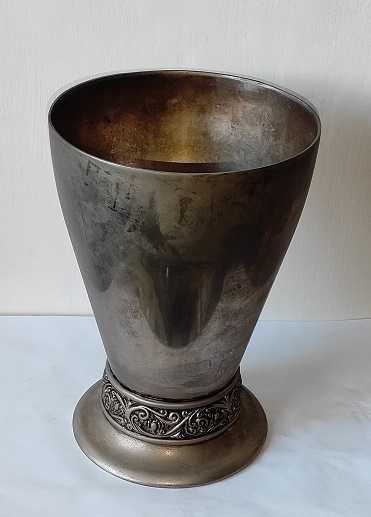 pojemnik do chłodzenia szampana/ wina- platerowany. PRL