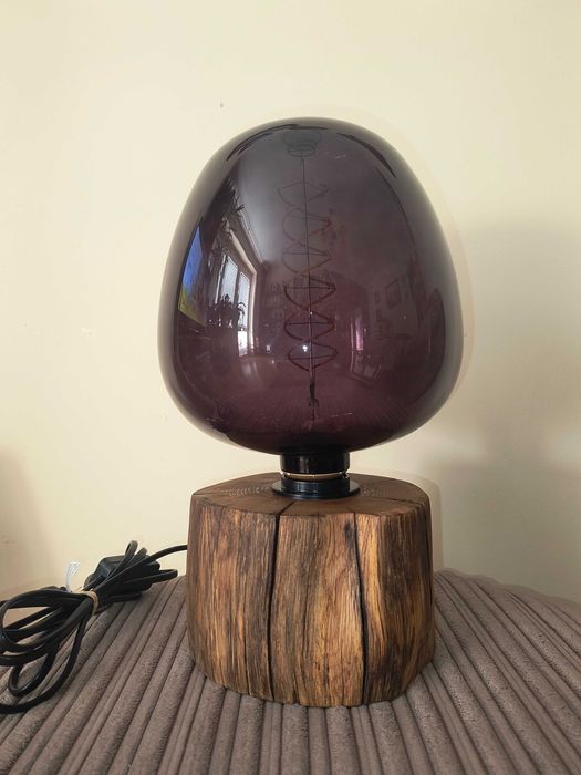 Lampa dębowa rustykalna