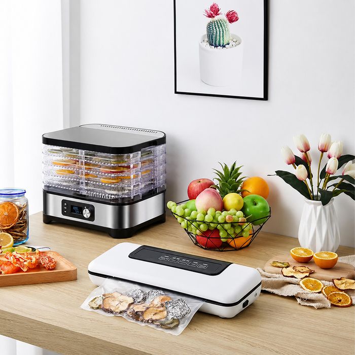 Suszarka do Grzybów Owoców Warzyw Ziół 400W 5 Sit Timer LCD Termoobieg