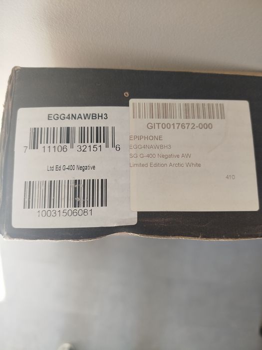 Epiphone SG G-400 "Negative" – Edição Limitada (Setup Profissional)
