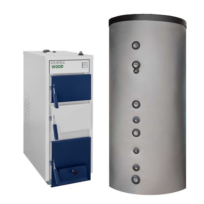 Pakiet - kocioł na drewno Zębiec Wenus Wood 21 kW + bufor HS B0 1000