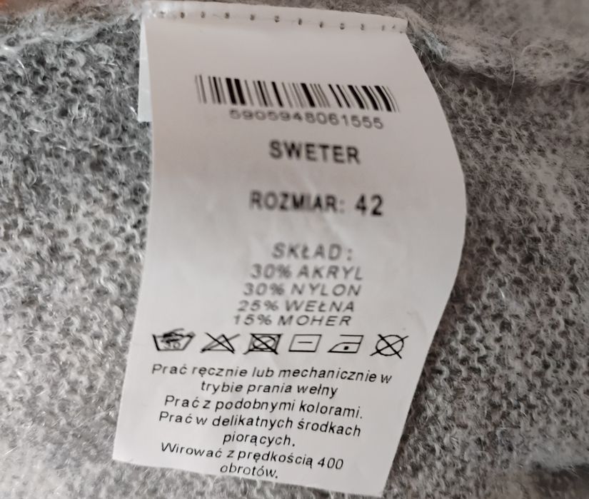 Damski sweter solar w rozmiarze 42.