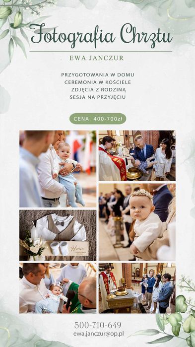 Fotograf Ślub Komunia Chrzest