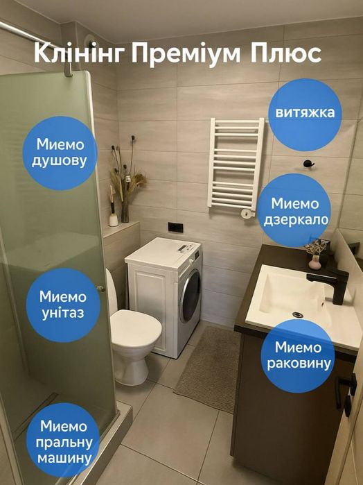 Прибирання після ремонту ,орендарів .Якісно ,все з своїм.