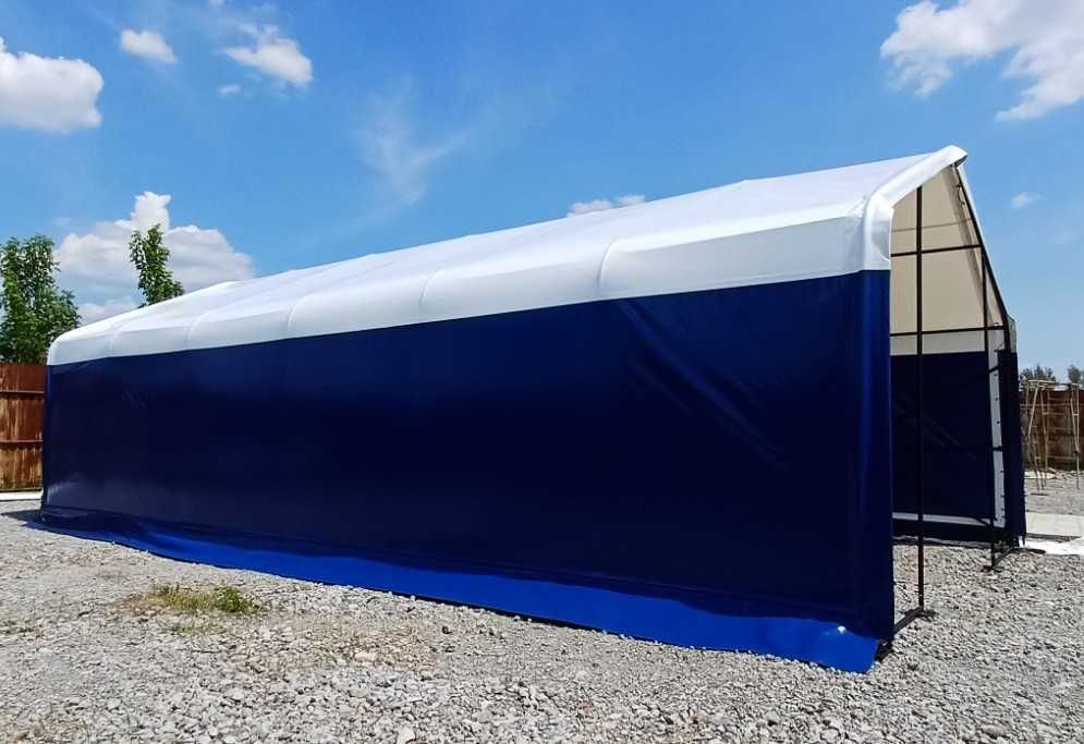 Промислова палатка ПВХ 12.4х6х4м | Швидкозбірний склад від виробника