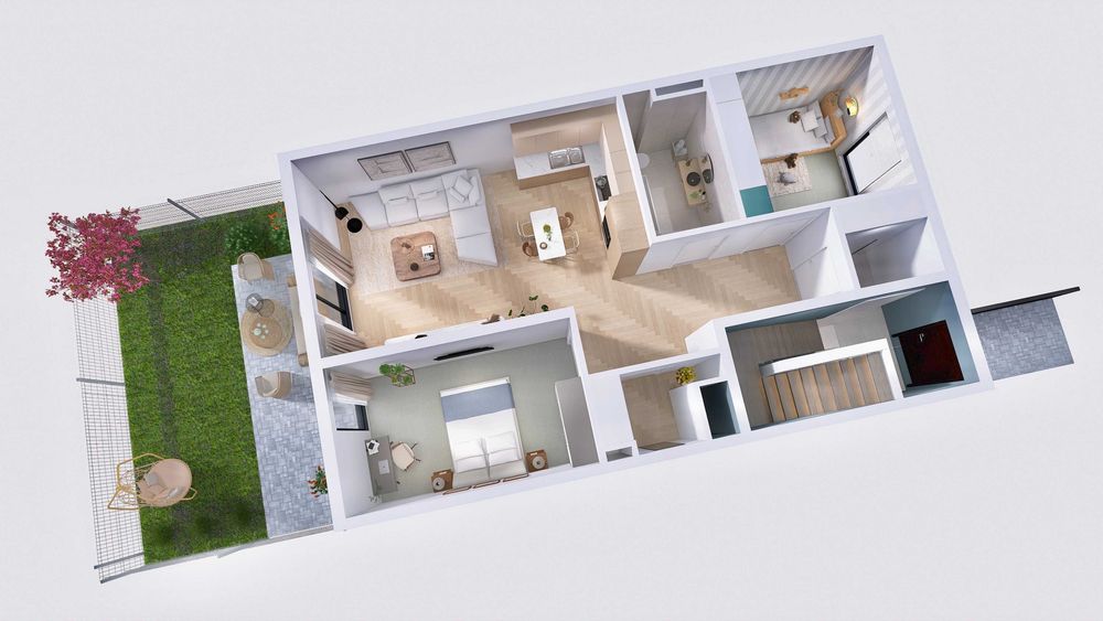 Piękny apartament z działką i garażem na Podolszycach Południe-II etap