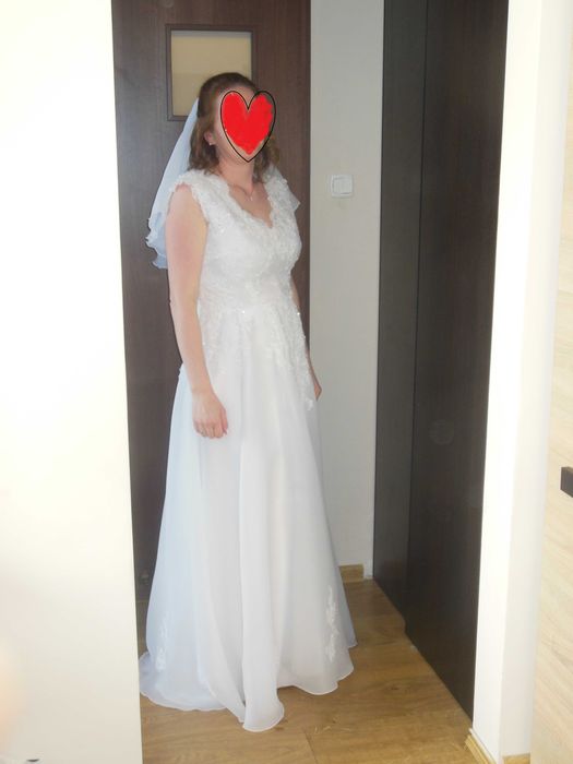 Sukania ślubna, bolerko, buty 38