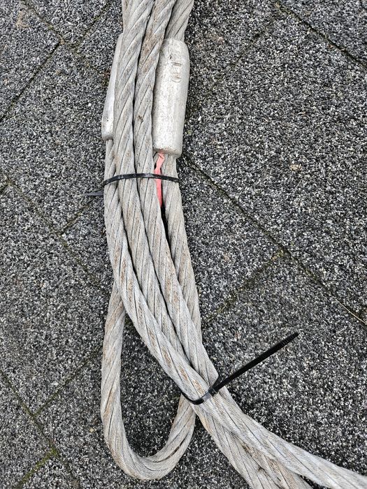 Lina stalowa holownicza 20mm 8 metrów