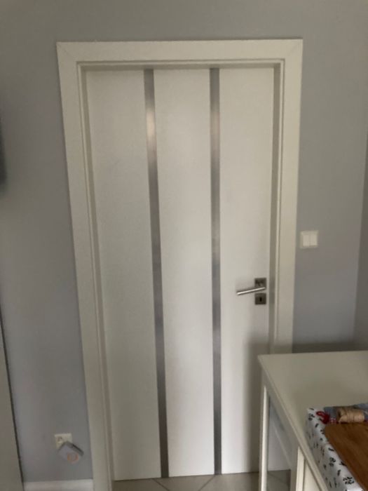 3 pary Drzwi pokojowe wewnętrzne białe