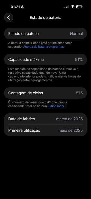 [Como Novo] iPhone 16 Pro Max 256GB Preto Titânio — Garantia Worten até 05/2028