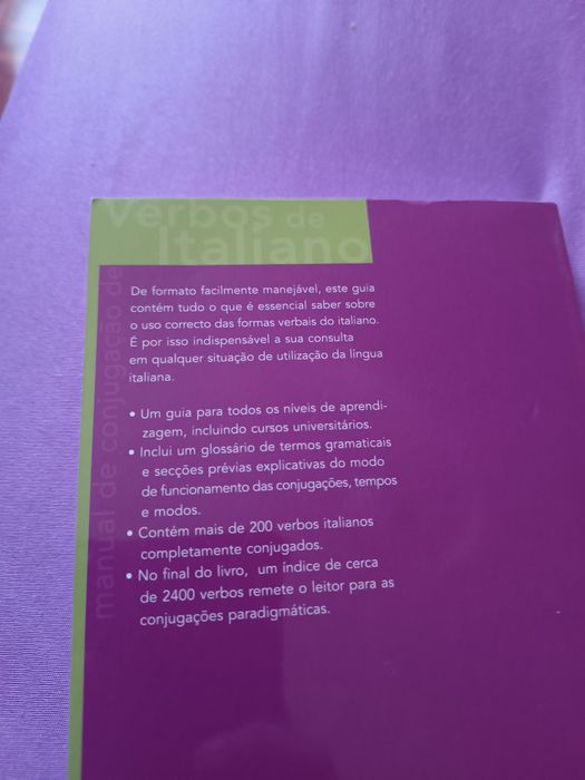 Manual de conjugação de verbos em italiano