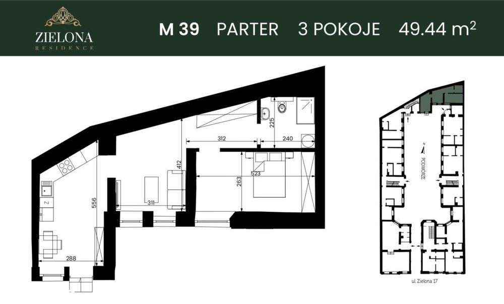 Okazja! 6 978 zł/m² | 2 Pokoje | Osobna Kuchnia