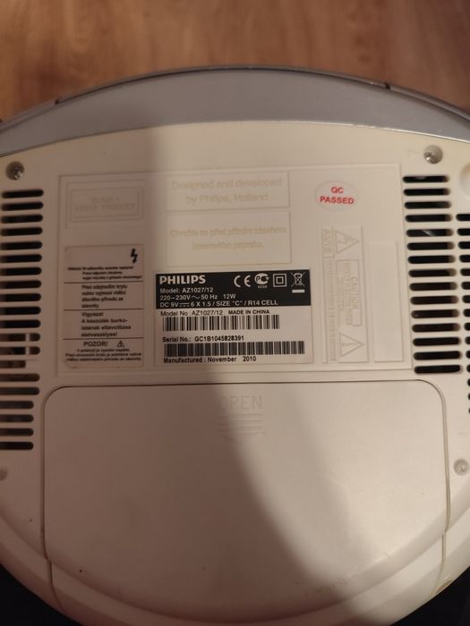 Kremowe radioodtwarzacz Philips