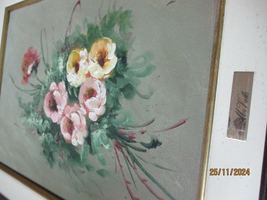 Quadro de flores de M. Valls