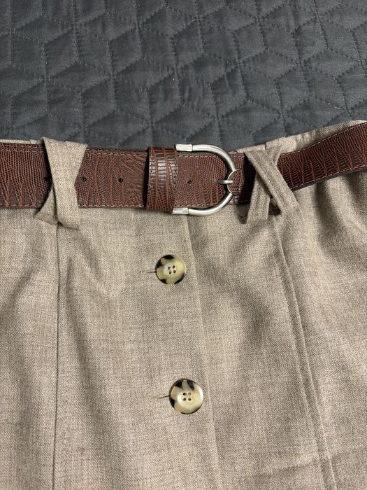 elegancka spódnica maxi rozpinana M+pasek