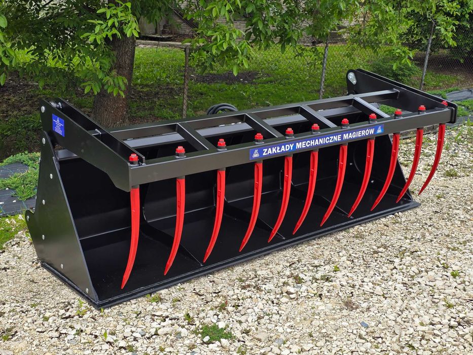 Łyżko krokodyl 2m do kiszonki obornika mocowanie Euro mailleux