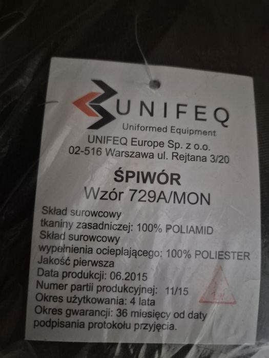 Śpiwór 729A/MON dwuczęściowy