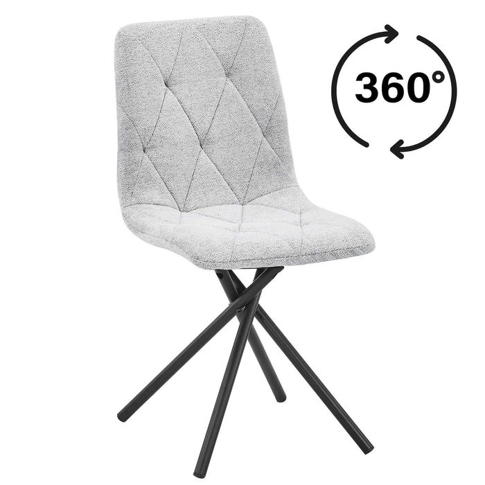 (15SI) Stół okrągły rozkładany + 4 krzesła obrotowe, nowe 1799 zł