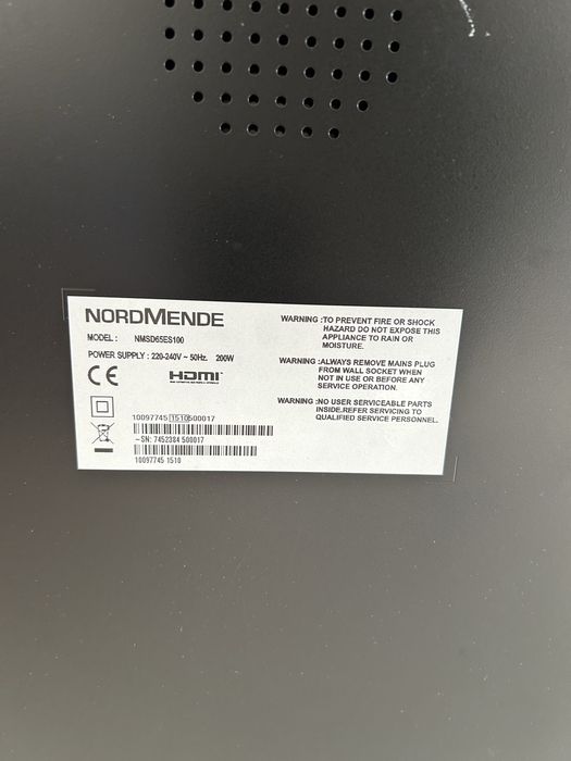 Televisao Nordmende 65”