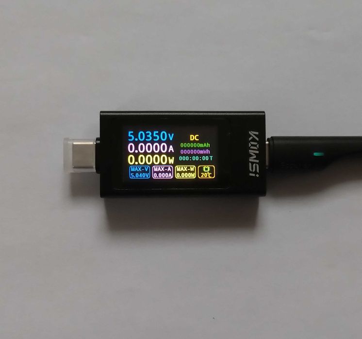 KWS X1 Miernik Tester Woltomierz Amperomierz DC 4-30V 0-12A HD IPS