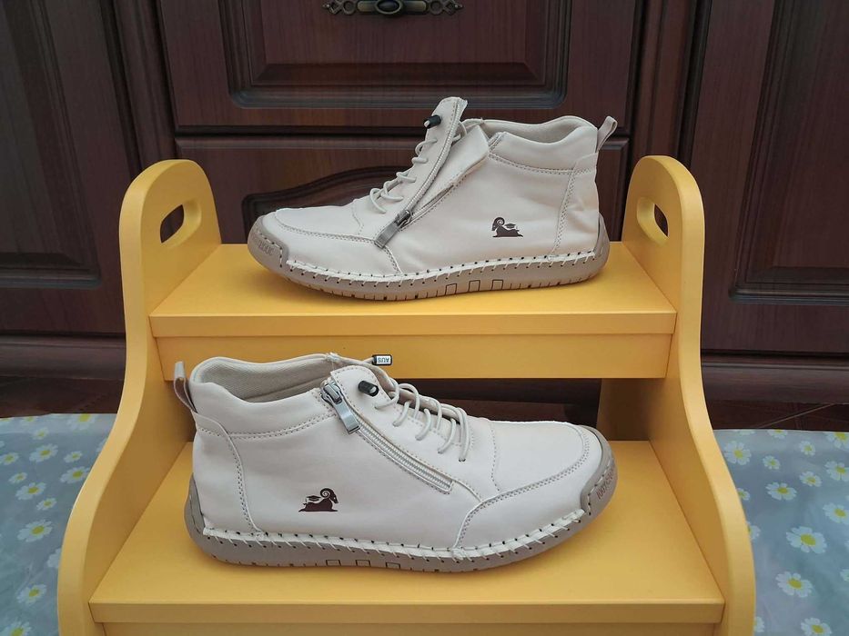 Buty ortopedyczne flemat - kolor beżowy - rozmiar 41 (długość stopy 25,5 cm)