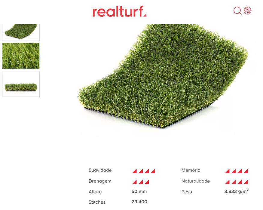Relva Artificial Absolute Luxury Grade – 50 mm | 20 m