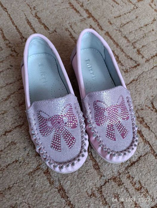 Шкіряні туфлі, балетки на дівчинку Calorie розмір 31