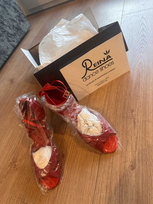 !! NOVO !! MANUEL REINA sapatos de dança exclusivos em couro !