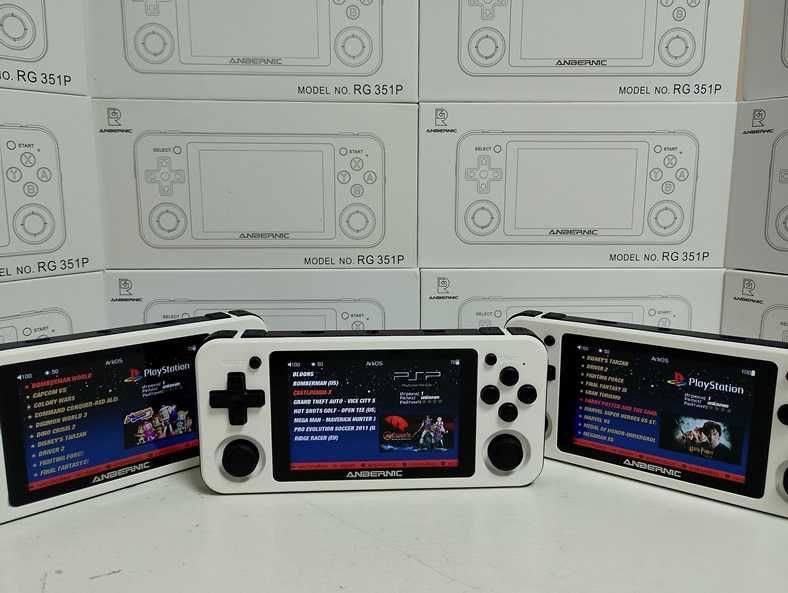 Ігрова приставка Anbernic RG351P біла Денди Sega PlayStation Nintendo