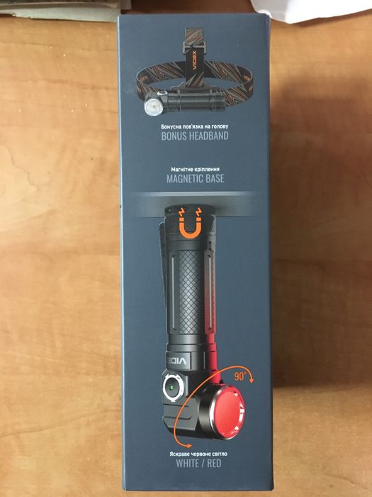 Портативний світлодіодний ліхтарик VIDEX VLF-A232R