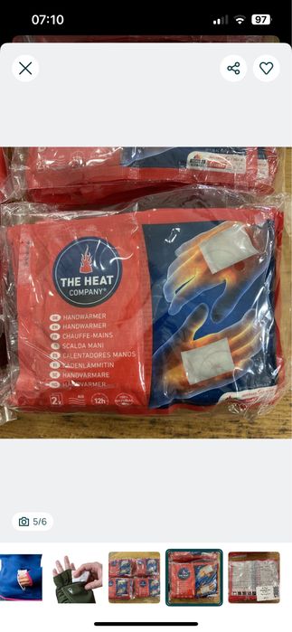 10 x Escalfeta de mãos aquece mãos The Heat Company - Novo
