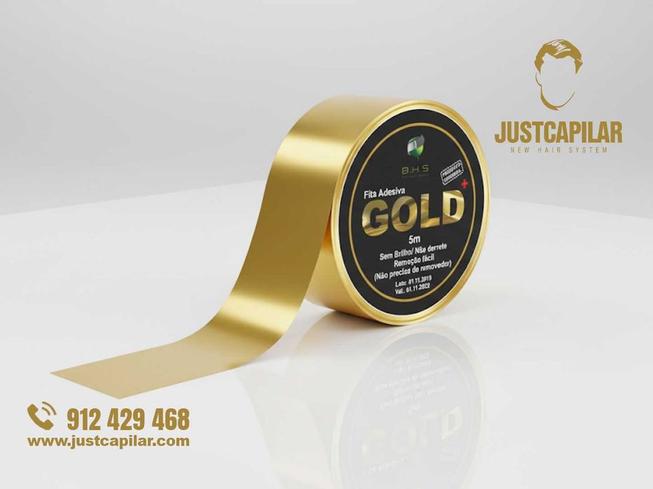 Fita Gold para próteses capilares, 5 mts 2,5 cm, fita que não  Mela!!! | Justcapilar - Próteses Capilares HD Premium em Lisboa e Aveiro