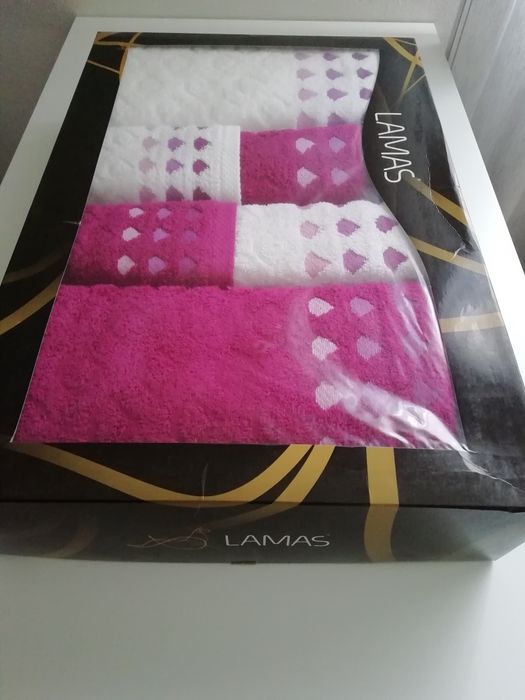 Jogo de Banho, 6 Toalhas, NOVO - 100% Algodão!