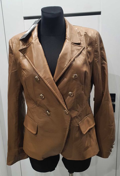 Kurtka marynarka skóra Elisabetta Franchi EF