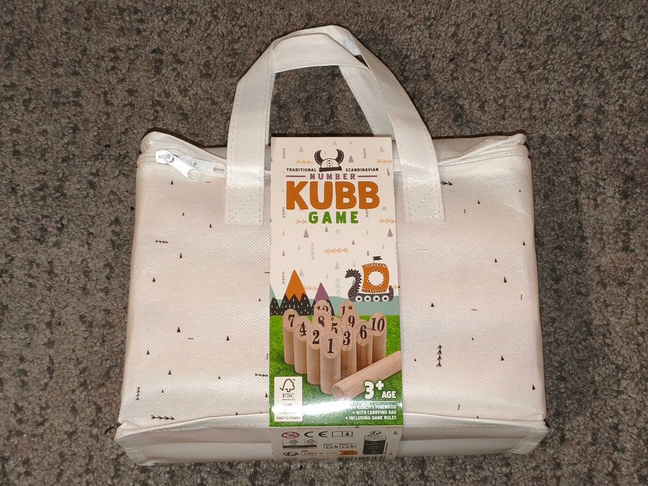 Jogo de madeira Number Kubb Game