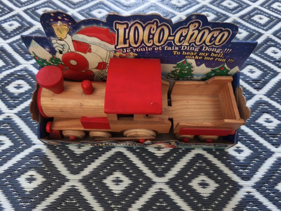 Comboio de Madeira Vintage "Loco-Choco" Fizzy (Novo na Embalagem)
