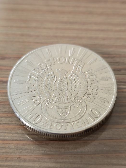 10zł 1934r Piłsudski orzeł strzelecki Ag750