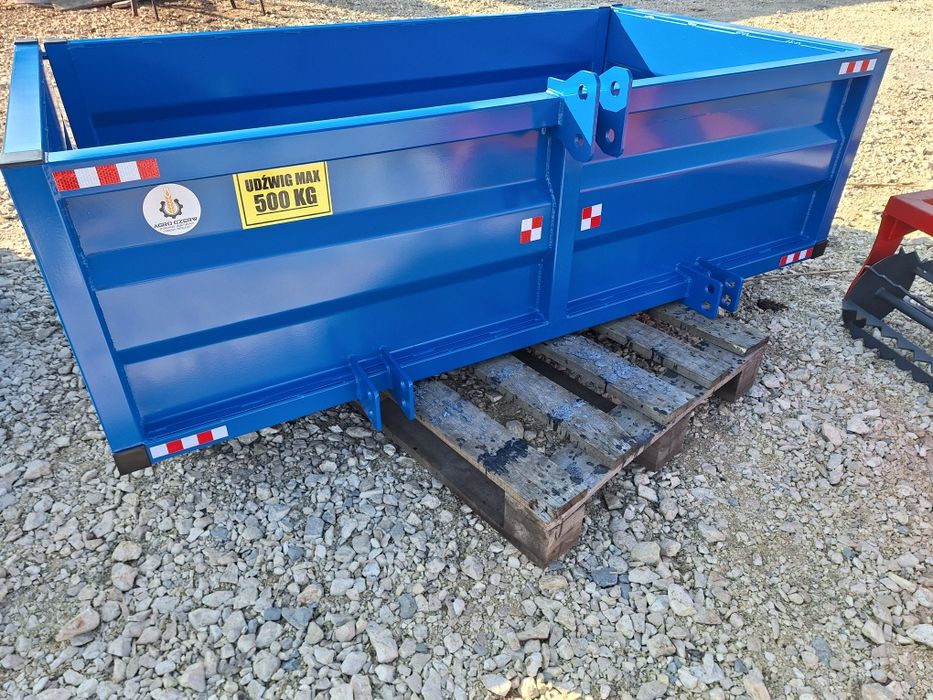 Skrzynia transportowa przyczepka zawieszana do ciągnika i minitraktora