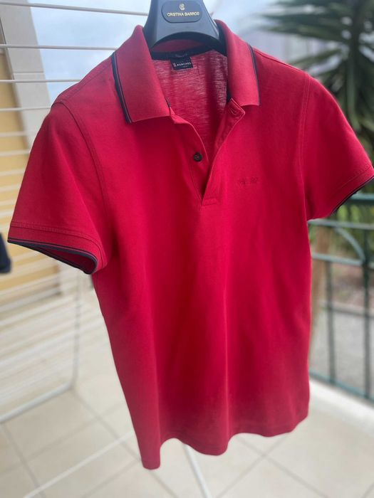 Camisola Pólo Lion of Porches vermelho