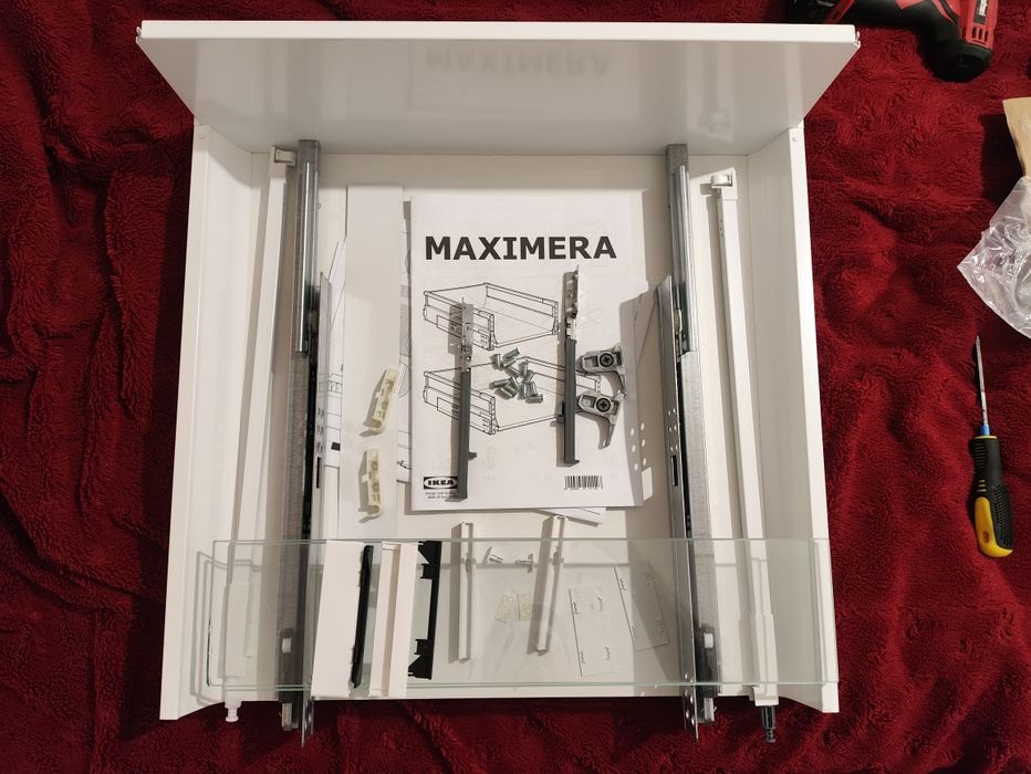 MAXIMERA szuflada wysoka biała 60x60 cm.