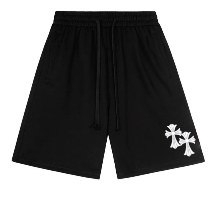 Спортивные шорты Chrome Hearts Logo черные Новинка на лето Хром Хартс