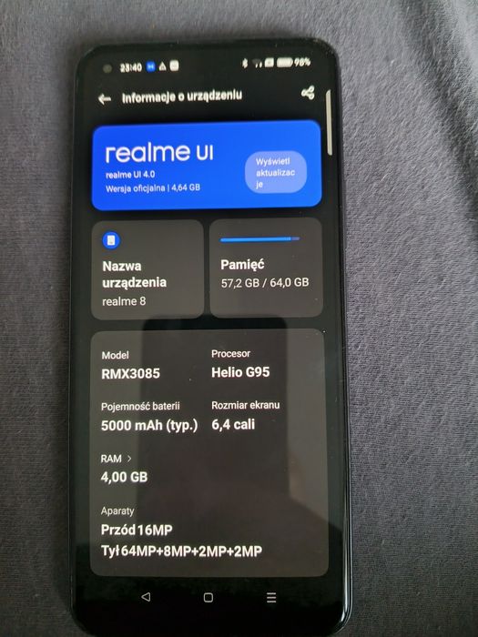 Telefon Realme 8 64gb