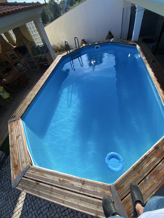 Piscina Madeira Usada 5,63 x 3,52m