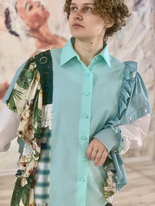 Жіноча сорочка на довгий рукав