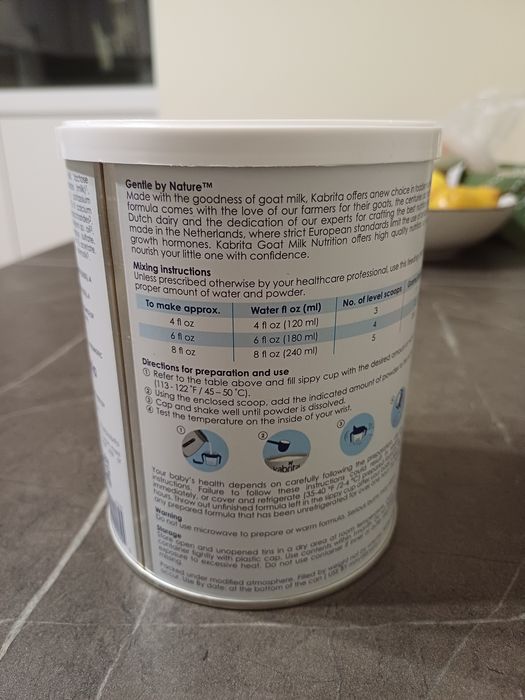 Харчування для малюків kabrita