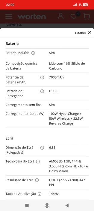 Smartphone XIAOMI 17T Pro 5G (6,59'' - 12 GB - 512 GB - Preto)